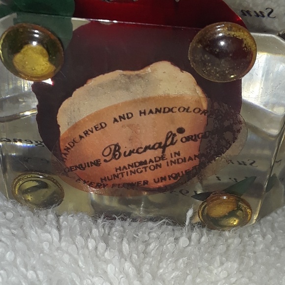 Elvis Presley Bircraft Lucite Rose Candle Holder - Picture 2 of 4